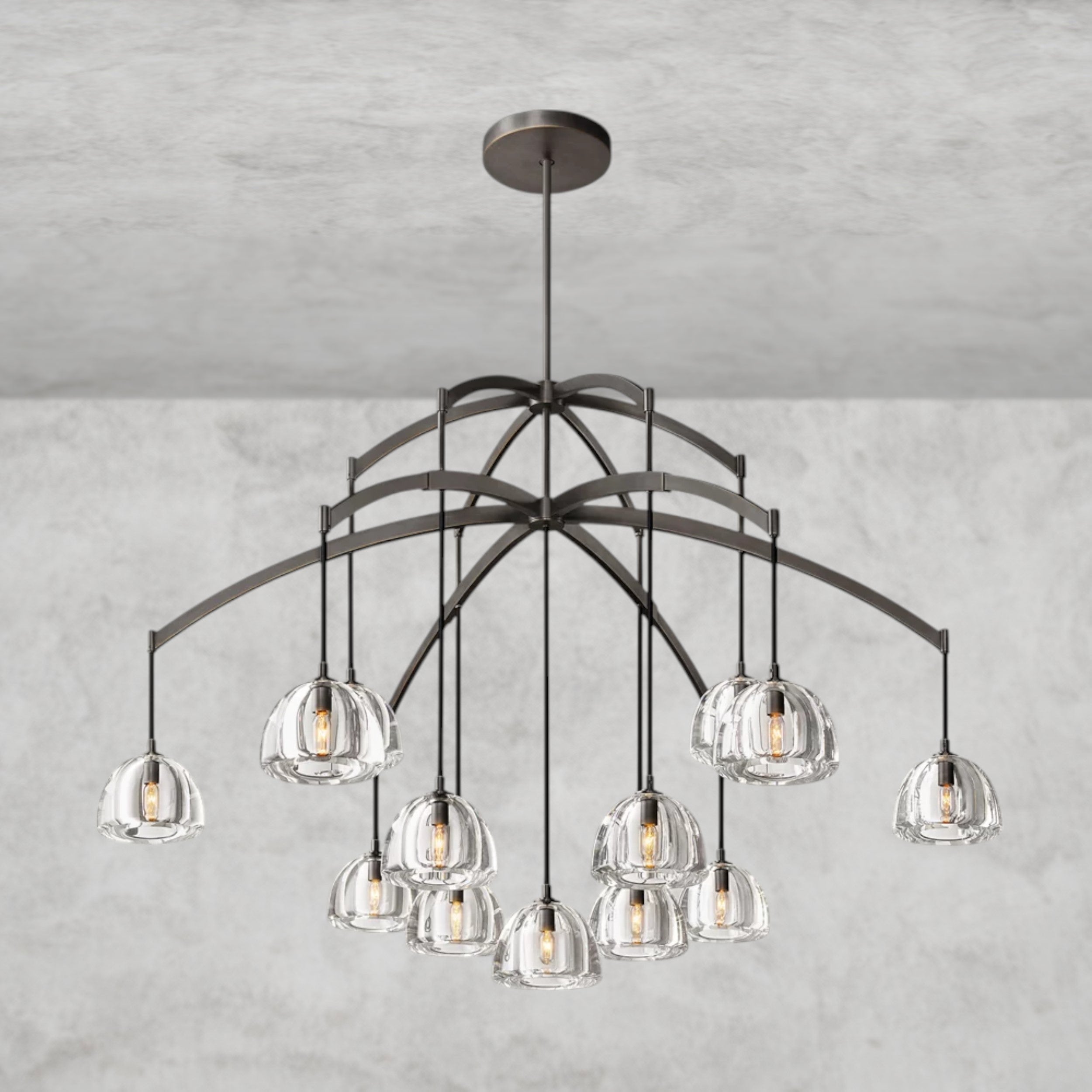 Hemisphere Round Chandelier 36", 48", 60"